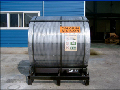 Stahlherstellung 13mm Kerndraht Legierung CaFe Kalzium Silizium Kerndraht 4